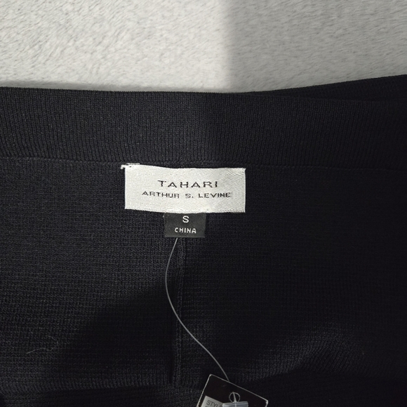 Tahari NWT Simple Sleek Black and White Comfy Golf Career Business Pencil Skirt - Picture 5 of 11